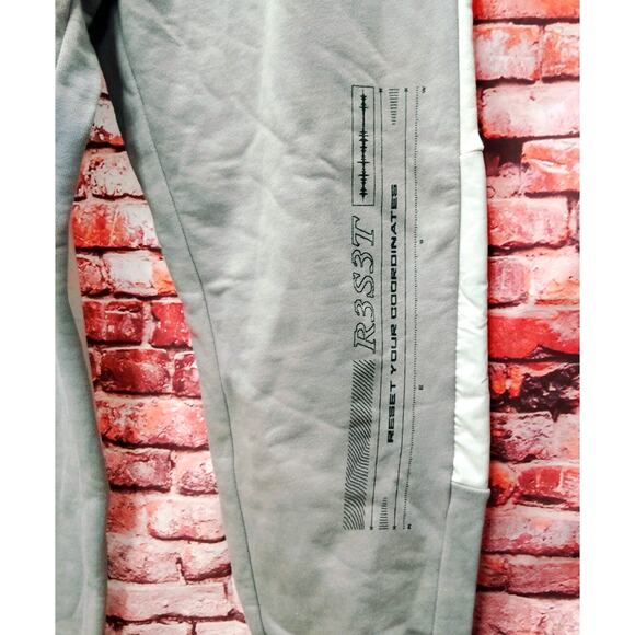 adidas SG ID Pants Men's Large Gray Colorblock Jogger Elastic Waist Drawstring - Picture 5 of 7